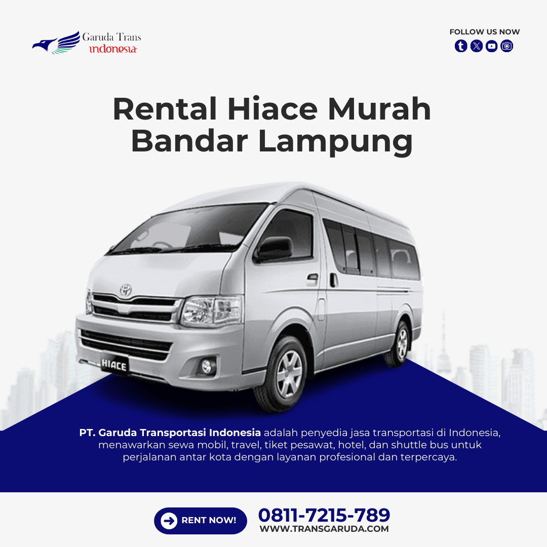 rental hiace murah bandar lampung