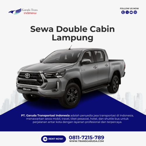 sewa double cabin lampung